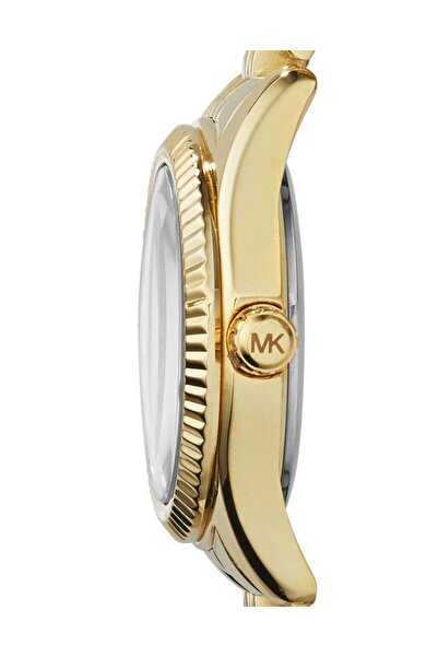 Michael Kors Michael Kors Petite Lexington Women's Orange Dial Stainless Steel Band Watch - MK3284