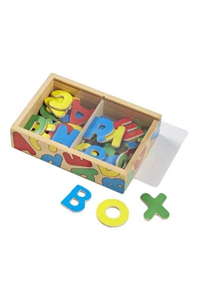 Generic Magnetic Wooden Alphabet – 52 Uppercase and Lowercase Magnetic Letter...