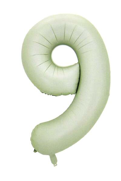Generic Foil Number Balloon 16" No.9 Cream Color