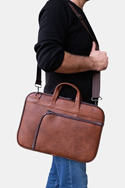 Lederax Faux Leather 15.6 Inch Slim Laptop Bag Ld618