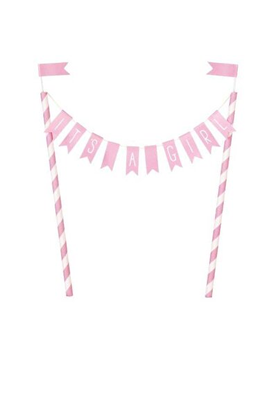 Generic Its A Girl Baby Shower Bunting Cake Topper