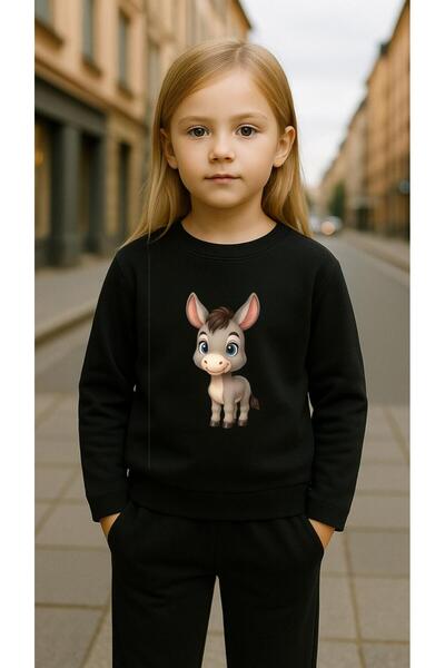 playwear Παιδικό Φούτερ Σετ με Στάμπα SIPA για Κορίτσια και Αγόρια, Λαιμόκοψη...