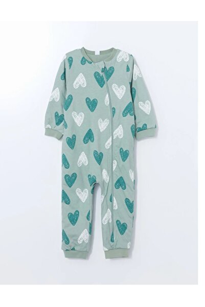 LC Waikiki Lcw Baby 1.6 Tog Green Crew Neck Long Sleeve Printed Baby Girl Sleeping Bag