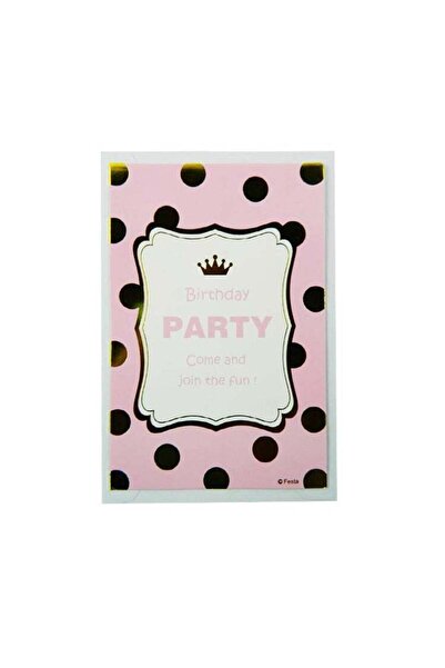 Generic Invite Cards 6pcs, Gold + Pink Color Spark Joy in Every Invitation