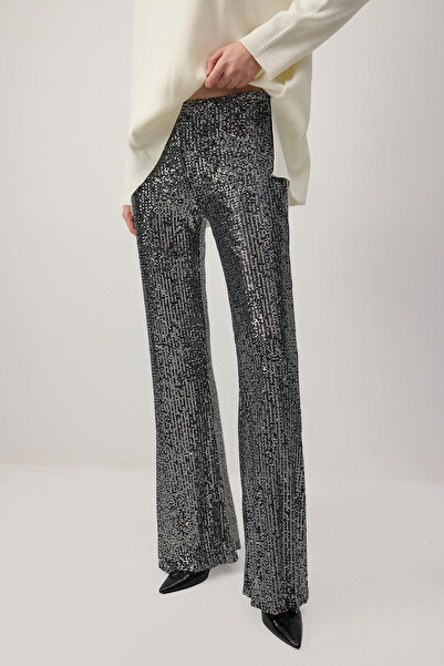 Touché Privé Sequined Wide-Leg Pants