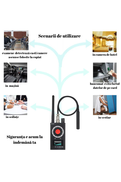 Mirunia K18 Anti-Spy Detector for Cameras, Microphones and GPS/GSM Trackers
