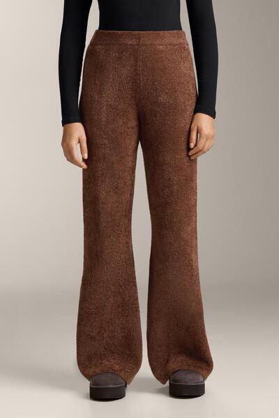 Oysho Thick chenille flare trousers