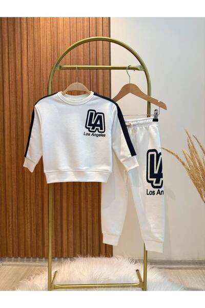 Pinkitokids Los Angeles Printed Sweatshirt and Sweatpants Set