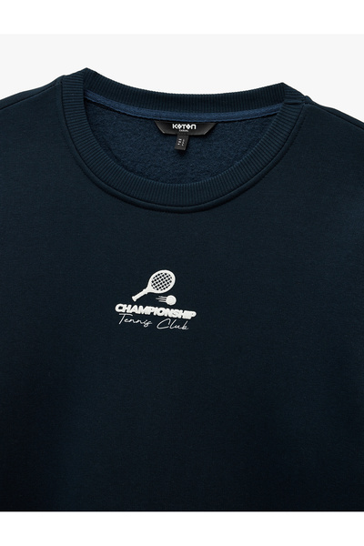 Koton Світшот з довгими рукавами та коміром-стійкою, з принтом, regular fit