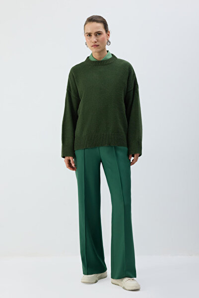 Touché Privé Ribbed Pants with Elastic Waist