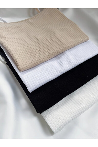 Bluezoni Women's Corded Fabric Cotton Undershirts Economical Pack of 4