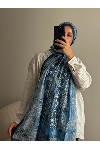 Degs Scarf Εθνικό ρετρό σχέδιο με απαλή υφή, σάλι χιτζάμπ