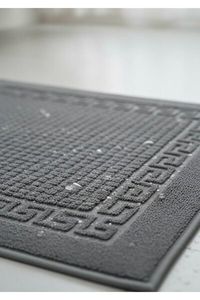 Saf By Arams Cotton 2PCS Bath Mats (50x75cm), Classic Greek Key Pattern, Highly Absorbent and Quick Dry, 750 GSM