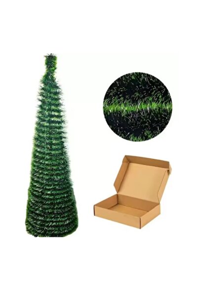 OEM Foldable Spiral Artificial Christmas Tree, 150 cm, Green (with storage box)