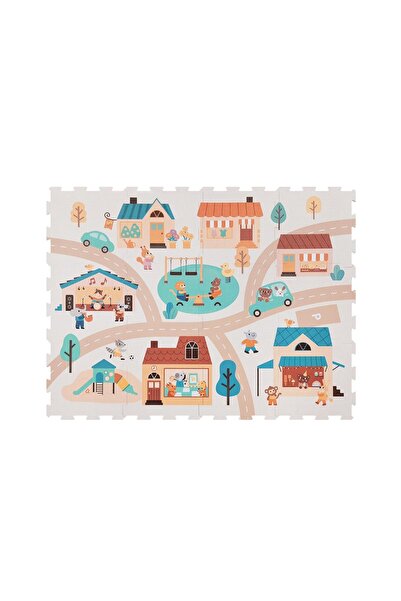 Carrefour Covoras puzzle Carrefour Play & Fun, 12 piese, Multicolor