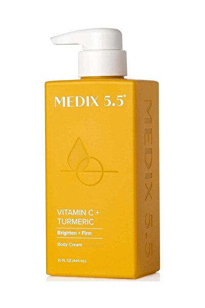 Medix 5.5 كريم ميديكس لعلاج الجسم بفيتامين سي والكركم، 444 مل - مرطب مُشرق وم...