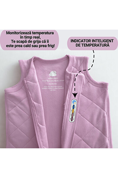 Miriboo Sleeping Bag for Babies and Children, 6-12 months, 1 TOG, PREMIUM Bamboo, Temperature Indicator