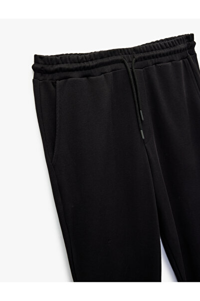 Koton Cotton Regular Fit Pocketed Lace-Up Waist Sweatpants