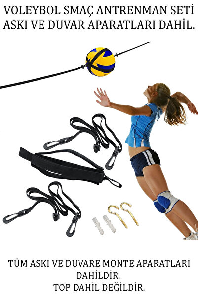 GAZELMANYA Voleybol Smaç Aparatı Smaç Eğitim Sistemi Voleybol Smaç Antrenman Seti Voleybol Topu Askı Seti