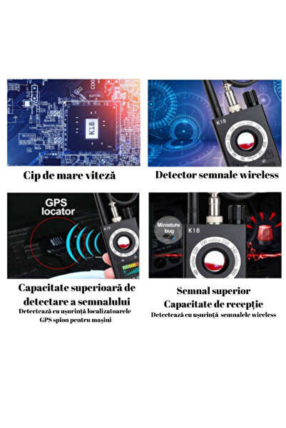 Mirunia K18 Anti-Spy Detector for Cameras, Microphones and GPS/GSM Trackers