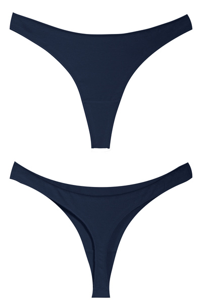 Yohannes Club Βαμβακερά εσώρουχα Basic Thong, Πακέτο 4 τεμαχίων, Chiloti, 4 τεμαχίων σε μπλε ναυτικό, καθημερινή χρήση