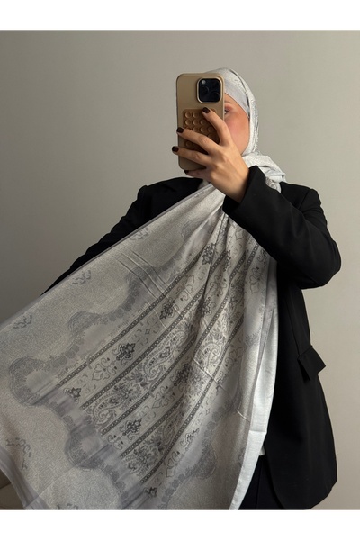 Degs Scarf Εθνικό ρετρό σχέδιο με απαλή υφή, σάλι χιτζάμπ