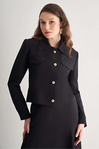 UTOPIAN Cep Detaylı Kısa Ceket