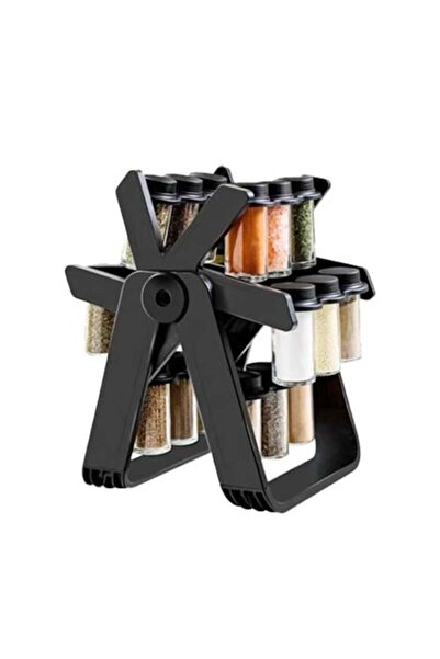 Generic Spice organizer with 18 glass jars (100 ml each)