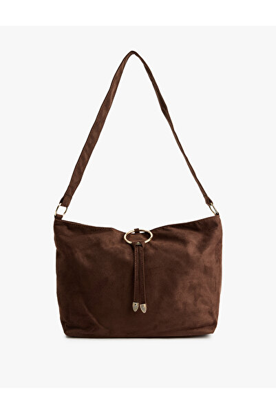 Koton Τσάντα tote με φούντες με μεταλλικά αξεσουάρ σε στυλ σουέτ