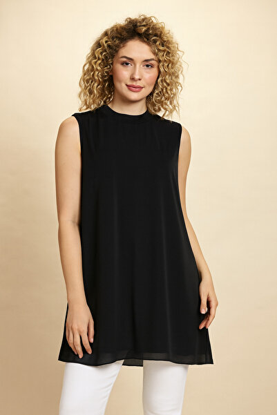 Nisa Luxury Boutique Front and Back Chiffon Detail Tunic