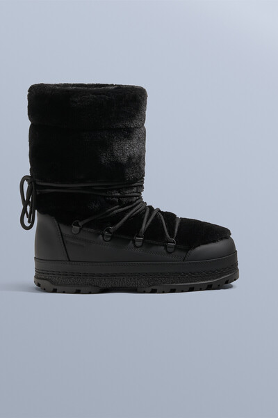 Oysho Bağcıklı kürklü teknik bot