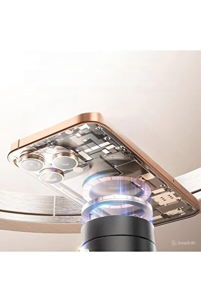 Dali Magnetic Car Phone Holder with Suction Cup, Foldable & Retractable, 360° Rotating - White