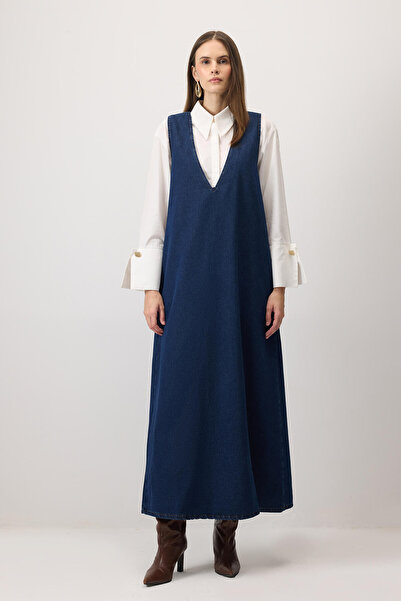 Touché Privé V Neck Denim Jilet