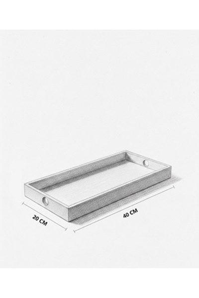 Tutku Ahşap Boyanabilir Ham Mdf 20X40 Tepsi