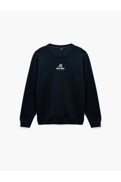 Koton Світшот з довгими рукавами та коміром-стійкою, з принтом, regular fit