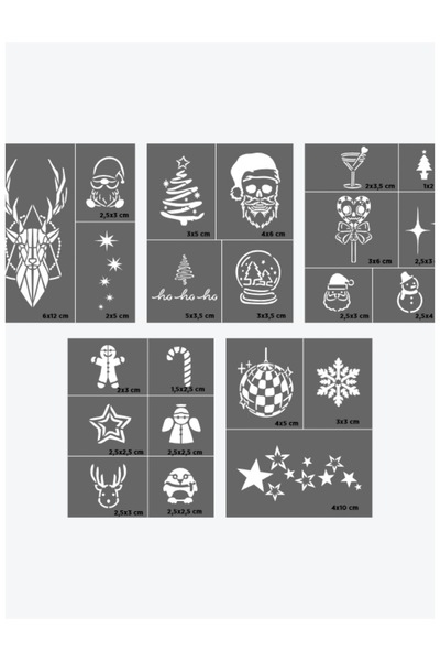 ONE SPRAY TATTOO Happy New Year temporary tattoo template