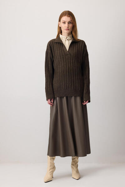 Touché Privé POLO NECK KNIT SWEATER