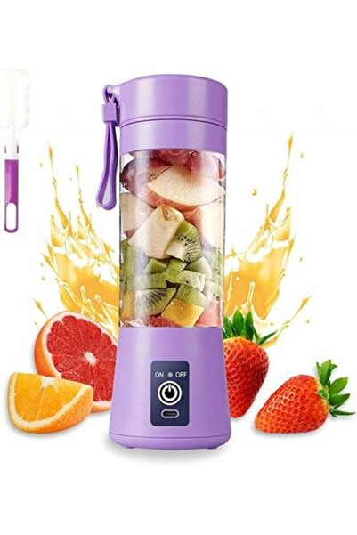 Generic Portable USB Rechargeable Smoothie Blender 380ml - 6 Blades, 2000mAh