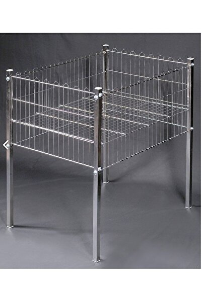 RafBurada 60x60 Cm (Krom Profil Ayaklı) Havuz Sepet - Market, Mağaza, Vitrin, Promosyon Havuz Sepeti