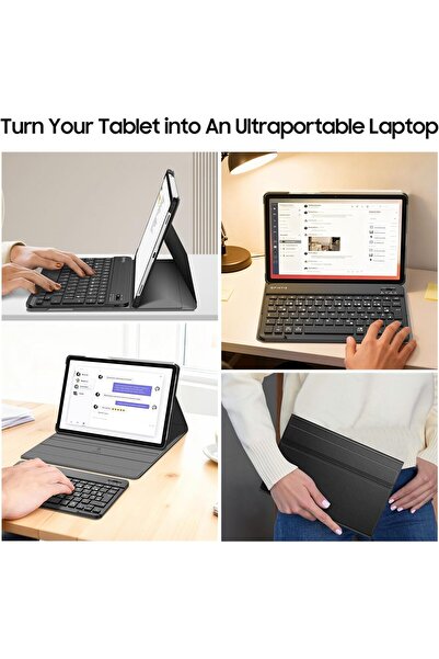 m.tk moveteck Samsung Galaxy Tab S11 11Inch 2025 Compatible Tablet Case with Keyboard Bluetooth Pen Compartment X736 X730