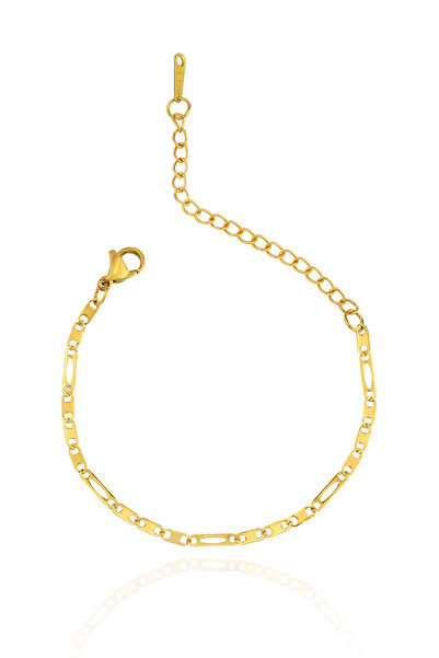 Gold Figaro Chain Adjustable Bracelet – Stainless Steel
