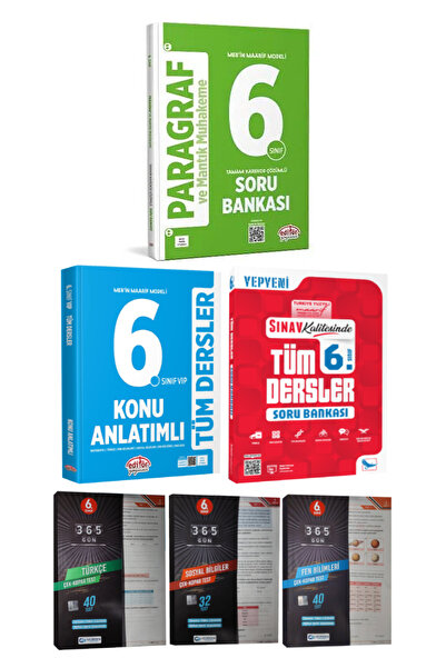 Editör Yayınevi 6. Sınıf Paragraf Soru Bankası+Tüm Dersler Konu Anlatımı+Sına...