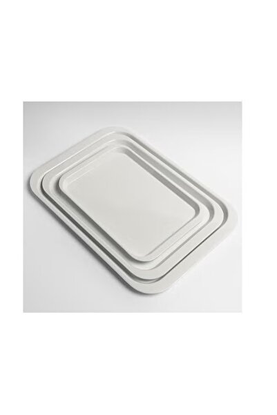 cc bin shihon Serving trays, 3 rectangular pieces, made of break- and crack-resistant melamine.