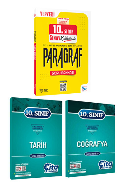 Sınav Yayınları 10. Sınıf Paragraf Soru Bankası+ Çita Tarih - Coğrafya Soru B...