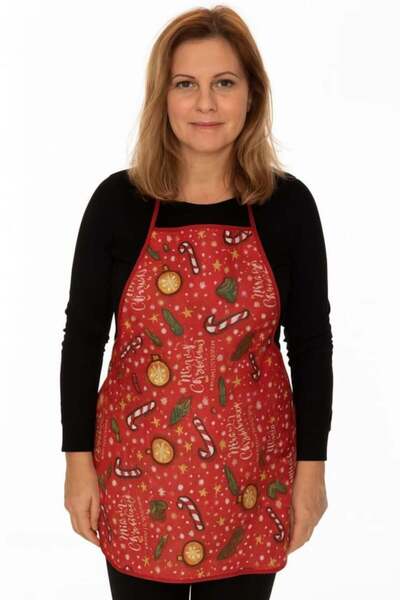 Blusmart Sort bucatarie cu imprimeu Merry Christmas, bumbac