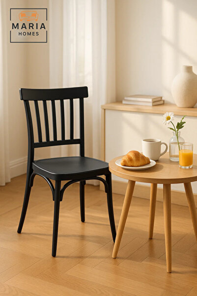 MARIA HOMES كرسي طعام عصري بدون مساند ذراعين قابل للتكديس للاستخدام الداخلي و...