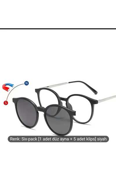 Game Set of 6 Clip-On Eyeglasses Kit for Women and Men