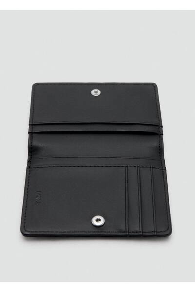 MANGO Man Eskitilmiş görünümlü para cüzdanı