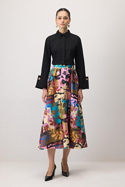 Touché Privé PATTERNED SATIN SKIRT