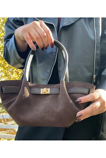 Lunera Boutıque Acı Kahve Lunera Classy Mini Model Kadın El Çantası